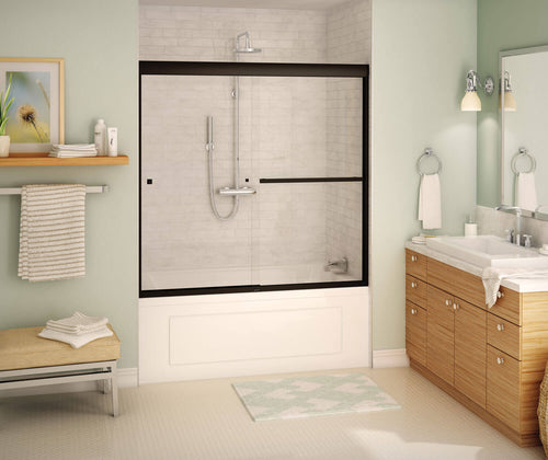 Aura Sliding Tub Door 55-59 x 57 in. 8 mm