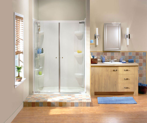 Kleara 2-panel Pivot Shower Door 33 ½-36 ½ x 69 in. 6 mm