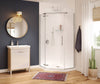 Hana Neo-angle Pivot Shower Door 40 x 40 x 75 in. 8 mm