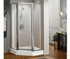 Silhouette Plus Neo-angle Pivot Shower Door 38 x 38-40 x 40 x 70 in.