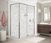 ModulR Pivot Shower Door Corner 60 x 36 x 78 in. 8 mm