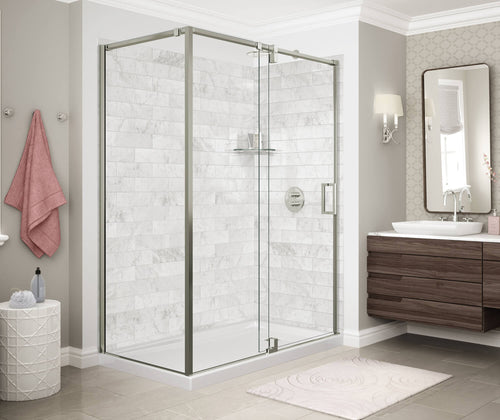 ModulR Pivot Shower Door Corner 60 x 32 x 78 in. 8 mm