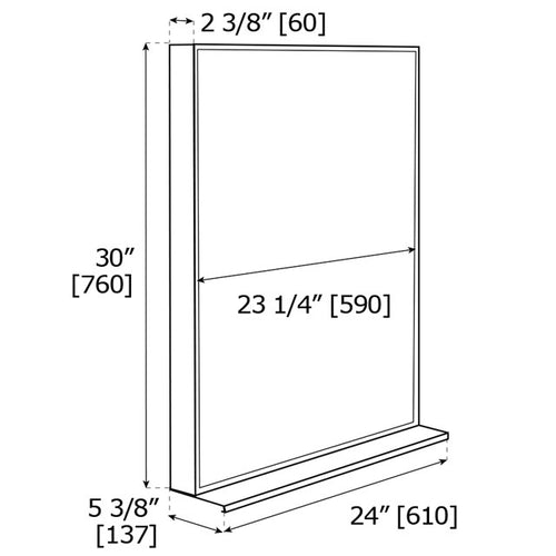 Qurios Component Mirror with Shelf Q20M24